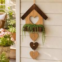 1pc 2D Flat Country Style Bird Nest Planter, Wall-Mounted Flower Pot, Asymmetrical Shape, Farmhouse Decor Pot, Suitable For Garden, Balcony, Patio And Rooftop, Plants Not Included - Multicolor - View 5