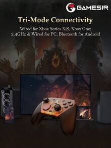 GameSir G7 Pro Aimlabs Dragon's Dogma 2 特別版遊戲手柄，Compatible with Xbox、PC、Steam 及 Android 遊戲控制器，配備 Mag-Res TMR 搖桿、霍爾效應類比扳機、6 軸陀螺儀、1000Hz 採樣率，以及有線／2.4GHz／藍牙三模式連接功能 - Dragon's Dogma 2 Edition - 查看 4