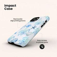 VESPOP Turtle Element Fashion Phone Case - Compatible With Iphone 18/17/16/15/14/13/12/11 Pro Max/Pro Plus/12 Mini/13 Mini, Compatible With Galaxy S26 S25 S24 S23 S22 S21 Plus Ultra, Compatible With Pixel 8 9 10 PRO - Mixed Color 1 - View 2