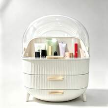 High-Quality Transparent Dust-Proof Cosmetic Storage Box, Desktop Lipstick Organizer, Makeup Brush Holder, Skincare Product Storage Rack - View 4