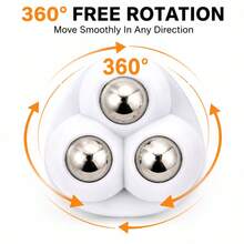 30PCS Self Adhesive Mini Caster Wheels, 360° Rotating Furniture Rollers, Heavy Duty Universal Moving Wheels For Storage Boxes, Cabinets And Household Items - 30PCS Black - View 2