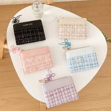 Women's Bow Pendant Multi-Slot Coin Purse Short Wallet - Multicolor - View 7