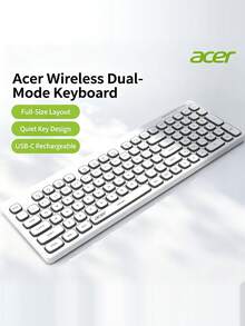 Wireless Bluetooth Keyboard Dual-Mode Silent Office External Laptop Keyboard Rechargeable Universal For Phone And Tablet OKR219 Keyboard - View 9