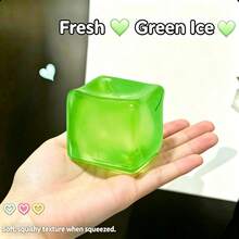 1pc New Colorful Square Squeeze Toy - Voice-Activated Stress Relief Handmade Ball, Squeeze Vent Toy - Birthday Gift - Gift - Holiday Gift - Best Gift - Gift - Christmas Gift - Halloween Gift - ASMR Voice-Activated Toy - Squishy - Multicolor - View 3