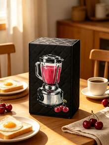 2D Flat Juice Pattern Blender Cover, Hanging Kitchen Appliance Dust Cover, Decorative Countertop Blender Protective Cover Suitable For Various Kitchen Machines, Applicable To Coffee Makers And Food Processors - Multicolor - View 2
