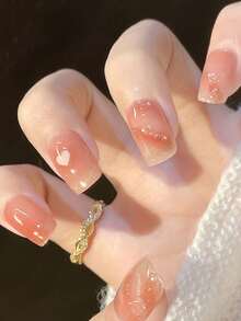 Christmas Semi Cured Gel Nail Strips, 20Pcs Long Lasting Salon Quality Wraps, Easy Apply & Remove Gel Nail Stickers With UV Light - Redwood - View 5