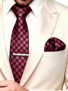 Red Houndstooth