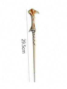 9style Cartoon Anime Character Magic Wand, Malfoy Vine Skeleton Snake Head Pattern Wand, Harry Glasses Frame Theme Party Cosplay Prop, Halloween Party Costume Accessory, Magic Academy Wand - Multicolor - View 4