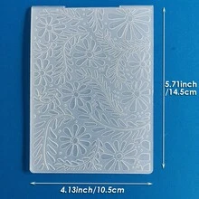 Embossing Plates For Card Making, Multi-Pattern Plastic Templates For Embossing, Featuring Bouquet, Hot Air Balloon, Eiffel Tower, Wood Grain And Leaf Patterns For Scrapbooking, Paper Craft & Album Handmade Decor - Hot Air Balloon - View 12
