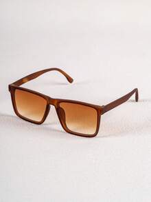 Women Retro Square Fashion Glasses, Tinted Lens Decorative Eyewear, Multi Colors Optiona - Multicolor - View 8
