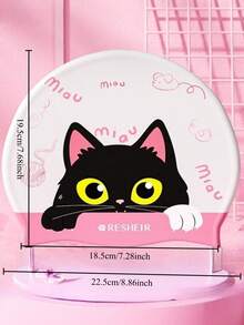 1pc Cute Cartoon Kitten Printed Swimming Cap Waterproof Ear Protection Silicone Swimming Cap Accessories - Multicolor - View 5