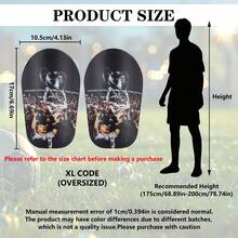 1 Pair - Soccer Shin Guards, Premium Material, Extra Large & Thick, Durable & Sturdy, Leg Protection, Unisex, Comfortable Fit - Multicolor - View 3