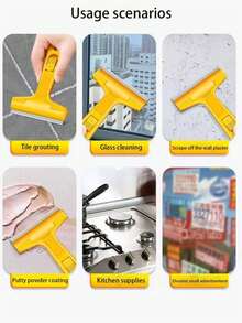 1pc Seam Scraper, Wall And Floor Cleaning, Home Cleaning Tool, Glass And Tile Cleaning Scraper, Multi-Function Scraper - A - View 2