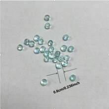 20g/Pack, Approx. 100pcs, 6mm Colorful Transparent Glass Beads, Suitable For Handmade DIY Bracelets, Necklaces, Waist Chains, Keychains And Other Jewelry Daily Matching - 6mm AB Iridescent Rice Beads 15 Colors 20g - View 2