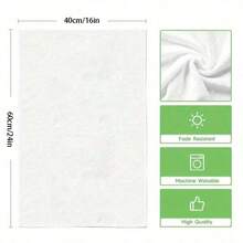 2pcs/Pack Red Christmas Tree & Snowman Kitchen Towels, Kitchen & Dining Table Decor, Winter Christmas Home Decoration, Soft Absorbent Microfiber Dish Cloth, Housewarming Gift, Christmas Gift, Suitable For Cleaning, Drying And Kitchen, Dining Room, Bathroom Use - White - View 3