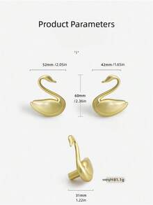1pc Elegant Creative Swan Luxury Cabinet Drawer Door Handle Wardrobe Drawer Pull - 2717 - View 3