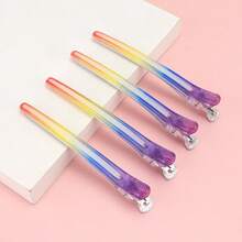 4Pcs Big Hair Clips Salon Hairdressing Plastic Clamps Hair Sectioning Clip Hairpin Styling Accessories Salon Tools - Multicolor - View 7