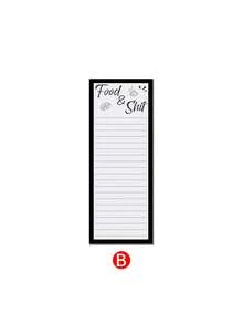 1pc Rectangular Magnetic Refrigerator Message Board, Minimalist & Personalized, Tear-Off & Writeable, Business Memo Notepad - Multicolor - View 14
