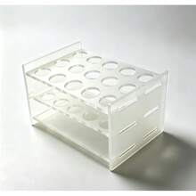1pc 18-Hole Acrylic Transparent Test Tube Rack, Acrylic Transparent Test Tube Rack, Centrifuge Tube Rack, Laboratory Display Rack, Laboratory Supplies, 16mm Diameter, Suitable For Chemical Laboratory Test Tubes - View 6