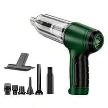 3-In-1 Car Vacuum Cleaner, Powerful Suction, Portable Compact Cordless Handheld Vacuum Cleaner, Suitable For Dry & Wet Cleaning, 2*1200mAh Battery, Car Accessories - A - View 9
