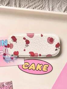 One-Piece Set Ins Fall/Winter Small Animal Faux Leather Texture Makeup Touch-Up Mirror Mobile Phone Stand Stick-On Mirror Surface Support Dual-Purpose Horizontal And Vertical Desktop Support Portable Fashionable Foldable Mirror Back Sticker - Multicolor - View 8