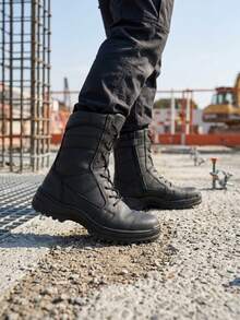 Men Military & Tactical Boots - Black - View 3