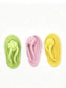 Dog Chew Rope Knot Slippers, Durable Bite-Resistant Teeth Cleaning Chew Toy - Multicolor - View 7