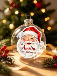 10/5/1pc Customized Santa Claus Stickers, Name Stickers, Gift Wrapping Stickers, Candy And Snack Packaging Stickers, Christmas Decorations, Gifts, Suitable For Water Bottles, Computers, Storage Boxes - Multicolor - View 8
