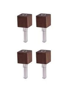 2/4/6/8pcs Wall-Mounted Test Tube Vase Set, Solid Wood Base With Plastic Round Tubes, Wall-Mounted Refrigerator Flower Rack, Suitable For Small Flowers And Green Plants, Home Kitchen Decoration - Multicolor - View 13