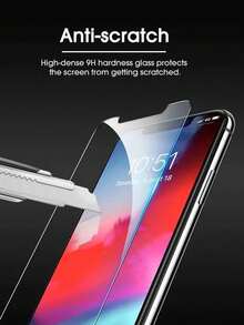 ZYSHI 6片裝強化玻璃螢幕保護貼，相容 iPhone 18 Pro Max、18 Pro、18、17、17 Pro、17 Pro Max、17 Air、16、16 Plus、16 Pro、16 Pro Max、15、14、13、12、11 Pro Max、X、XS、XR、Mini、7、8、14 Plus，亦相容 iPhone 14、15 Pro Max，玻璃材質，適合作為生日禮物送給家人或朋友，手機螢幕保護貼，手機配件 - 6入 HD 玻璃 - 查看 4