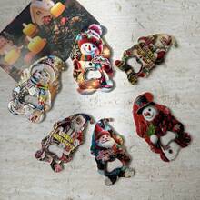 1pc Creative Cute Christmas Atmosphere Pattern Snowman Santa Claus Bell Shaped Dual-Use Bottle Opener Fridge Magnet, Suitable For Home Decor, Refrigerator, Bottle Opening, Christmas Holiday Gift Magnetic Sticker - Christmas Dual-use Fridge Magnet - View 3