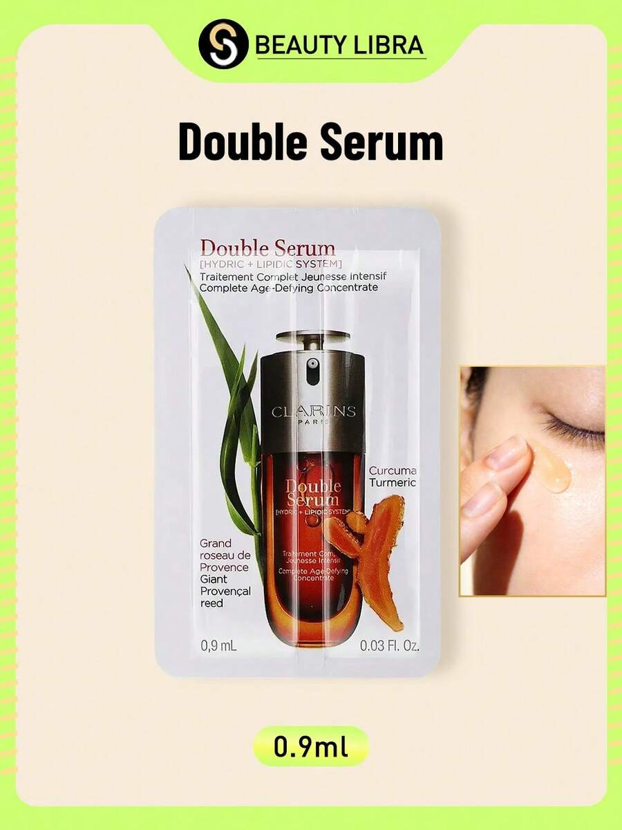 Sampel Serum Perbaikan dan Revitalisasi Ganda Clarins 0,9ml - Serum Ganda - View 1