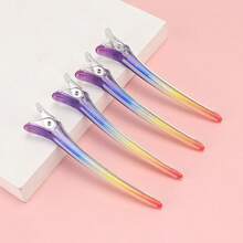4Pcs Big Hair Clips Salon Hairdressing Plastic Clamps Hair Sectioning Clip Hairpin Styling Accessories Salon Tools - Multicolor - View 3