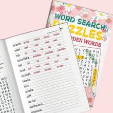English Word Search Puzzle Notebooks, Hidden Words And Themed Vocabulary Challenges, Word Recognition, Vocabulary Practice, Focus And Observation Training, Fun Brain Games And Search Activities - English Word Search Puzzles - View 5