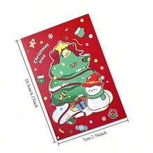 20pcs Christmas Limited Edition Cartoon Notebooks, Random Mixed Style Cartoon Christmas Tree Crystal Ball Illustrations, Compact Portable Holiday Notebooks, Deer Snowman Illustrations Student Stationery Holiday Gifts, Student Holiday - Multicolor - View 2