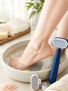 1/2pcs Double-Sided Foot Scraper, Curved Dead Skin Remover, Foot Trimming File Tool For Cracked Heels - Multicolor - View 3