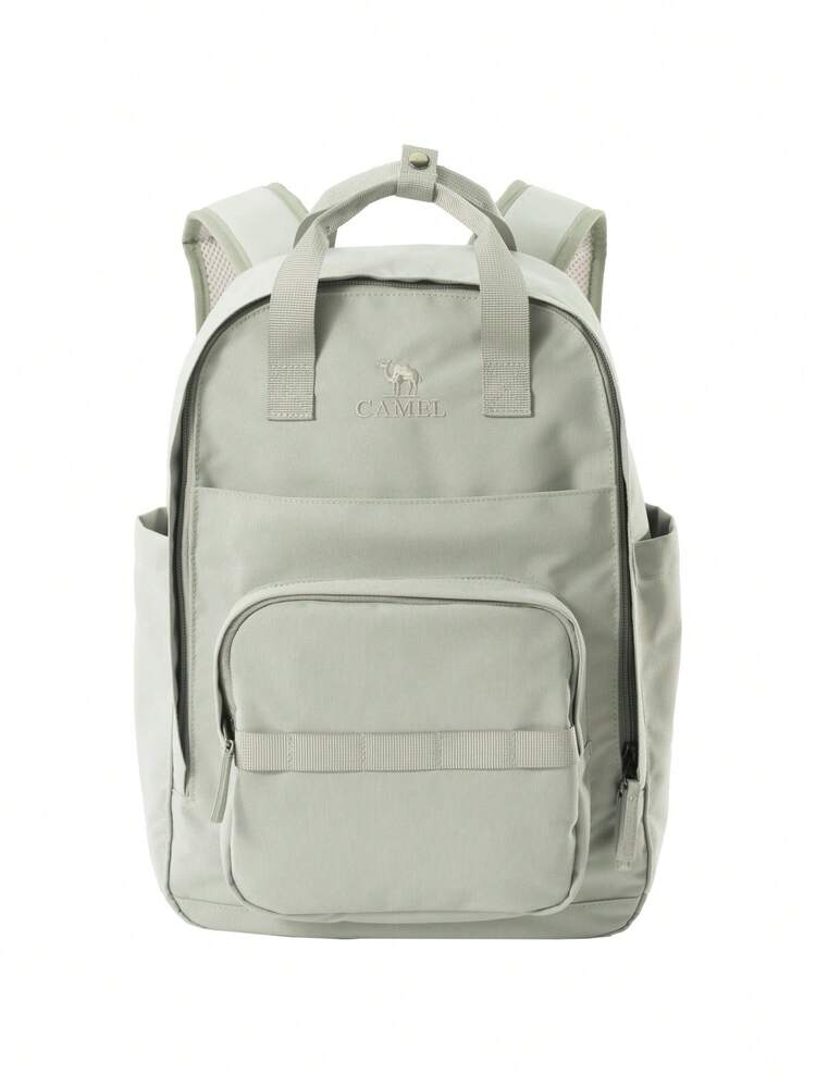 CAMEL CROWN Mochila de viaje plegable de gran capacidad, bolsa de almacenamiento para viajes cortos y gimnasio - Gris verdoso brumoso - Añade 5