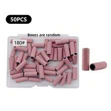 1 Box Mini Pink Nail Filing Strips, Suitable For Nail Drills, Small Size, Grit 180#, 240#, Suitable For Acrylic Nails And Gel Nails - وردي - مشاهدة 9