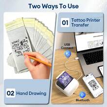 Mini Tattoo Paper Carbon 53mm Tattoo Stencil Transfer Paper Template Copier For 2inch Pocket Tattoo Thermal Printer - Tattoo Transfer Paper - View 9