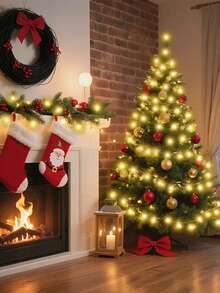 1pc 10~1.5M Can Switch 8 Lighting Modes, USB Powered LED Pearl Decorative Light String, Indoor Room Wall And Window Decoration Lights, Holiday Party, Wedding And Birthday Decoration Lights, Starry Sky Fairy Lights, Christmas Tree Decoration - White - View 7