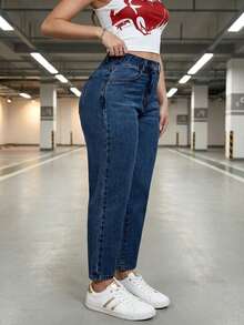 Women Jeans - Dark Wash - View 2