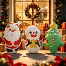 Christmas Inflatable Tumbler Decoration Thickened PVC Multi-Style Water-Fillable Stable Placement Yard Window Store Holiday Decor Prop - Christmas Holiday Multi-style Designs - View 2