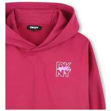DKNY بلايز ثقيلة فتاة صغيرة - وردي - مشاهدة 4