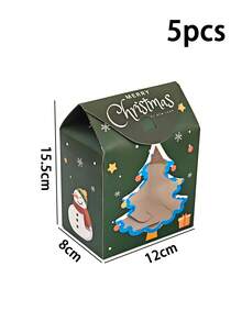 5pcs/10pcs/20pcs High-Appearance Christmas Window Stand-Up Candy Bags, Stand-Up Design, Holiday Party Favor Treat Pouches - View 8