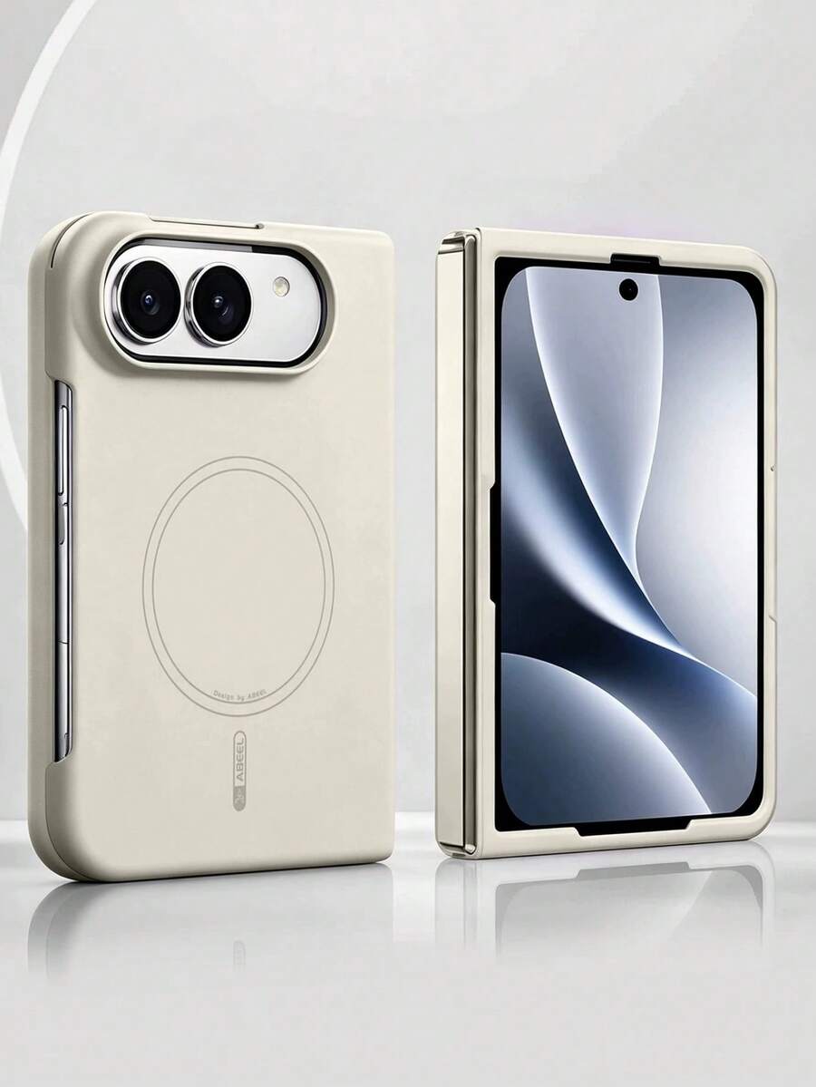 親膚磁吸液態矽膠手機殼,相容 iPhone,支援無線充電,高級磨砂觸感,硬殼保護,鏡頭加高防震保護套 - 白色 - 查看 1