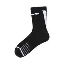 LI-NING CBA Professional Basketball Crew Socks Breathable, Sweat-Wicking,Men's Mid-Calf Athletic Socks AWLW035 - Black - View 6