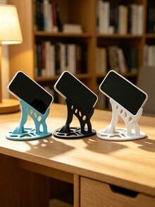 3D Printed Hollow Human Body Shaped Phone Stand, Creative Desktop Slouchy Phone/Tablet Holder Ornament - A - View 4