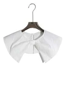 1pc French Elegant Bow Design Women's Shawl, Commute Dress Shirt Layering Decorative Fake Collar - Multicolor - View 9