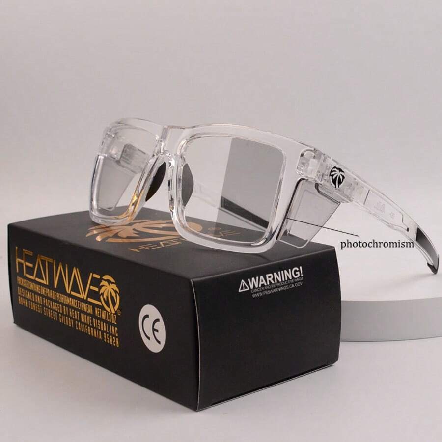 Polarized Cycling Fashion Glasses, Detachable Temple,ANSI Z87+U6 Safety Glasses With Side Shields, Wind Dust Eye Protection For Riding Driving Fishing Work