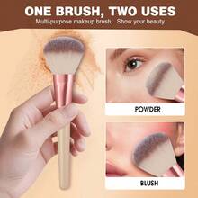 26pcs And 1pc Free Gift Makeup Brush Set With Makeup Sponges Powder Puff Cleaning Mat Face Washing Wristbands Soft Synthetic Bristles Cosmetic Brushes For Foundation Blush Eyeshadow Makeup Tools Gift For Makeup Lover - Multicolor - View 4